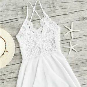 White Lace Romper